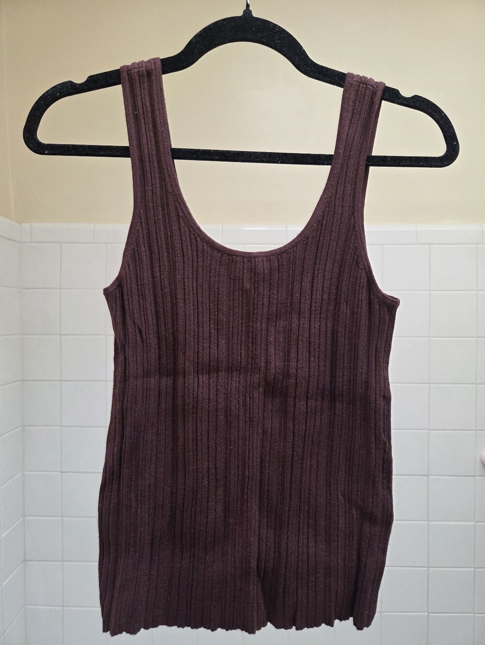 Madewell Women’s Ribbed Tank Top - Chocolate Raisin